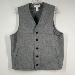 Vintage Filson Brand New W/O Tags Grey Mackinaw Wool Vest Style 20 Size 40